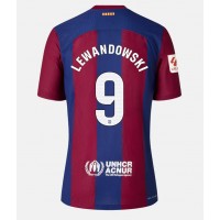Fotballdrakt Herre Barcelona Robert Lewandowski #9 Hjemmedrakt 2023-24 Kortermet